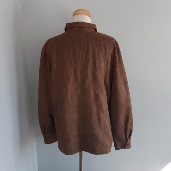 Soft Works long sleeves Women's Button Down Shirt Size 16, brown looks new - Picture 8 of 9